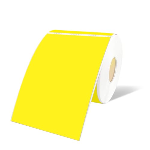 Étiquettes rectangulaires amovibles STARLIBOO 7,6x12,7cm jaune pour code couleur et boîte entrepôt