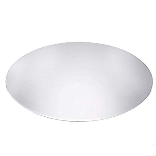 4 Oval 8-Inch x 12-Inch Glass Mirrors for Centerpieces Table Decorations | 8x12 Oval Shape Clear Candle Plates for Wedding Birthday Party Wholesale