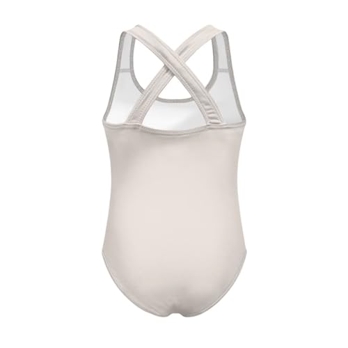 Image of Girls One Piece Swimsuit Axolotl Cross Back Straps Bathing Suit Lightweight Quick Dry Gymnastics Leotard