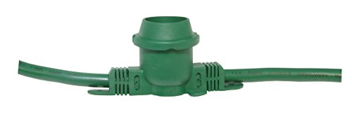 American Lighting Commercial Grade Light String with 165-Sockets, Medium Base, 330-Feet, Green