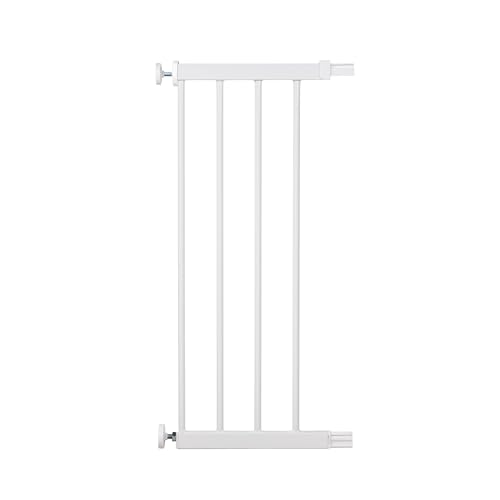 Safety 1st Estensione del cancello da 28 cm per cancelli per bambini con chiusura facile e automatica, estensione per cancelli delle scale, da sei mesi a due anni, bianco metallizzato