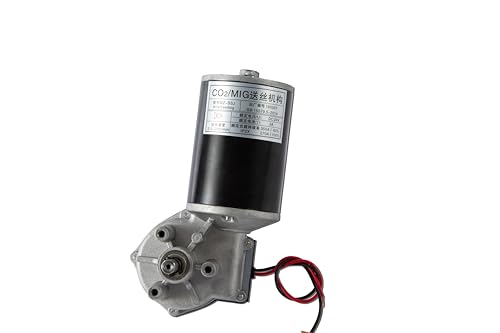 Image of 24V DC High Speed Wire Feed Drive Motor fits Century Snap-On Mig Welder and Other Mig Welder 76mm (Motor on The Right)