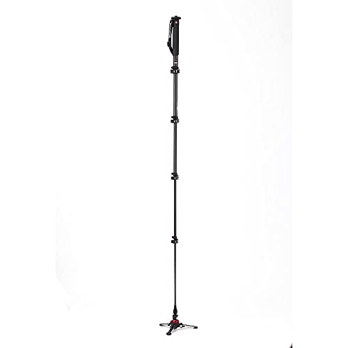 Manfrotto Mvmxproc5, Xpro Fluid Video 5 Section Carbon Fibre Monopod, Fluidtech Base, Quick Power Lock System, Portable, Professional Videography, Black #TOP2