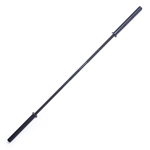 Image of Powerlifting Bar 2.0 [Bells of Steel] Heavy-Duty Power Barbell | Olympic Bar for Powerlifting Barbell | Aggressive Knurling, 29mm Diameter, 44 lb Power Bar Weight, 1500lb Capacity, Black Cerakote