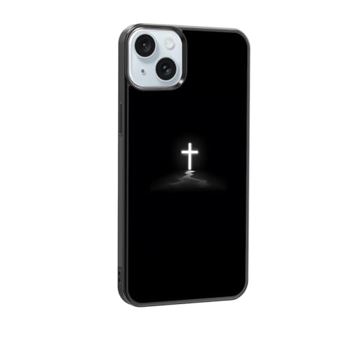 qizjio Cross Phone Case Shockproof Protective Christian Jesus Phone Cases for iPhone 15 Plus