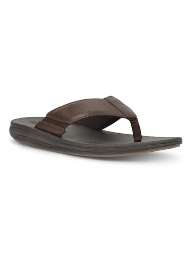 Image of Hush Puppies Men's Flip-Flops | Comfortable & Stylish Slip-On Sandals for Casual Wear | Lightweight, Durable Footwear for Beach, Everyday & Outdoor Activities