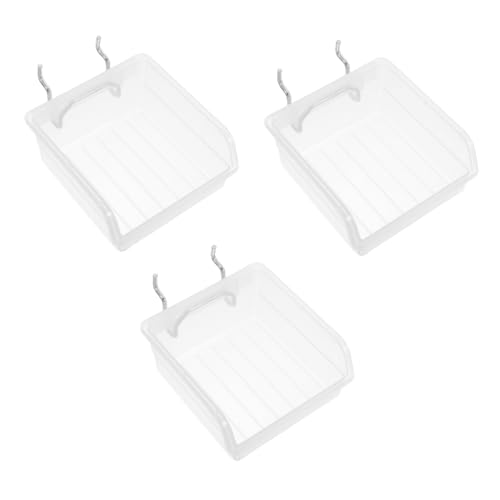 jojofuny 3pièces Organisateur Outils pour Garage Bacs pour Petites Bacs De Rangement Plastique De Rangement pour Panneau Perforé Boîte De pour Panneau Perforé De Bureau Conteneur pour Écrou