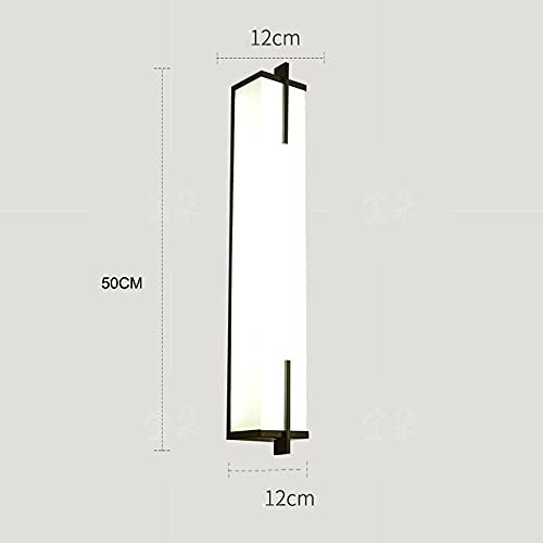 Aplique de pared de metal negro premium con pantalla rectangular para salones sofisticados 4