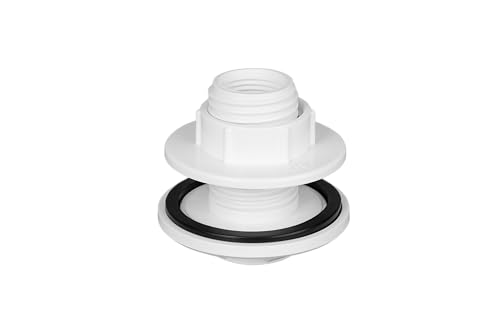 RAINPAL PVC Bulkhead Tank Fitting (Double Female NPT Threaded Union) (1/2FNPT)