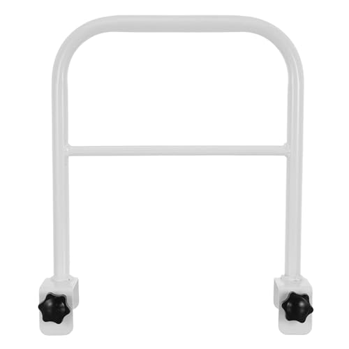 Homoyoyo Barandilla para Prevención de Caídas Lateral para Adultos Mayores de Cama de Hierro Blanco con Óptima y Bordes Confortables en Dormitorios Estudiantiles
