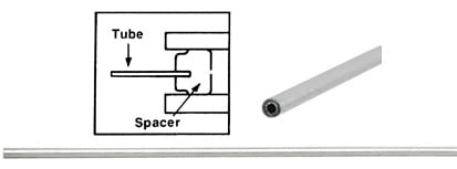 Armored Capillary, L 24 In, One 90 Deg End