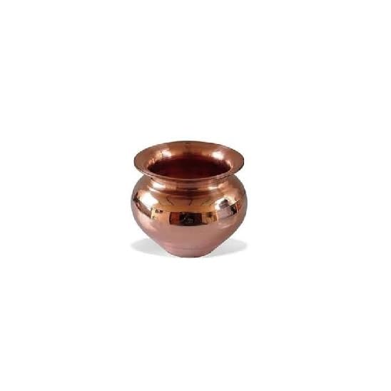 A V Fashion - Copper Pooja Kalash Small Size Kalash for Home mandir 4cm Height-picture-10