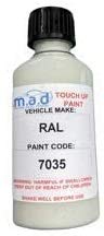 MADPAINTS 30ML TOUCH UP PAINT BOTTLE RAL 7035 SCRATCH CHIP