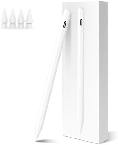 Varkda Stift für iPad (2018–2026) – Hochpräzise, 2-fache Schnellladung | Kompatibel mit iPad 6.–11. Gen (A16), iPad mini 5/6/7, iPad Air 3.–6. Gen (M2/M4), iPad Pro 11/12,9"1.–6. G