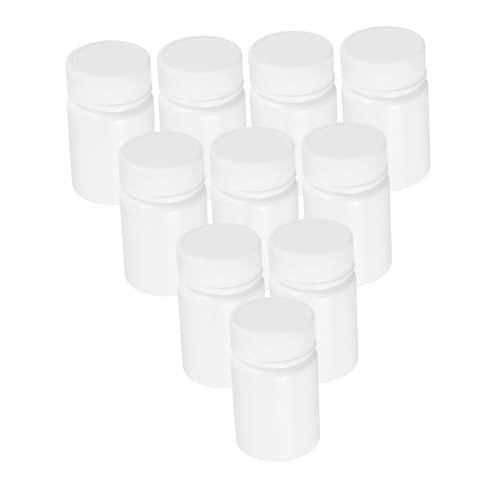 BEBEMOKO 10個 医薬用収納ボトル 素材密封容器 薬収納用小瓶 旅行携帯対応 薬品保管に適したコンパクト容器