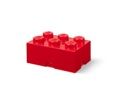 Room Copenhagen LEGO Storage Brick 6, rojo (rojo)