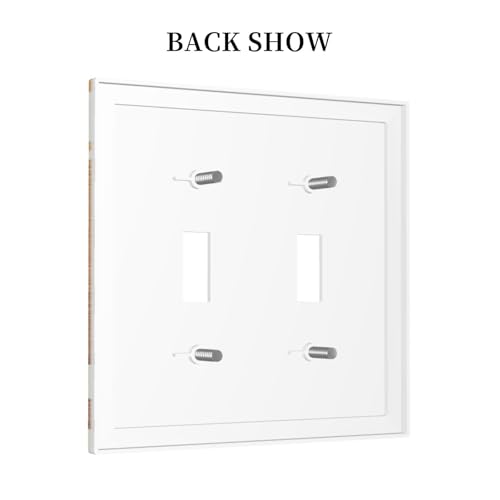 Decorative Light Switch Plate Covers Mid Century Gold Sun Boho Sunrise 2 Gang Light Switch Cover Plate Unique Double Toggle Wall Plate Switch Plate Cover for Bedroom Home Decor