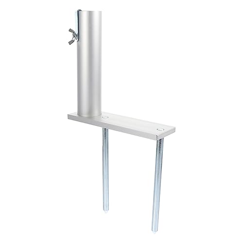 Abaodam 1stück Aluminium Sonnenschirmständer Mit Spike Vielseitiger Bodenanker Für Garten Strand Camping Und Angeln Geeignet Für Schirmstangen Leicht Und Tragbar