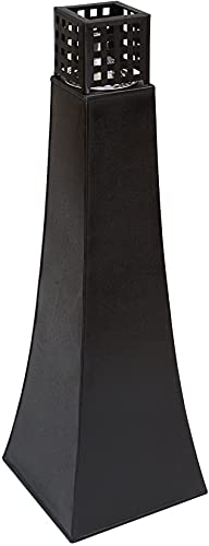 Dekoleidenschaft große Öllampe aus Metall, schwarz, 76 cm hoch,...