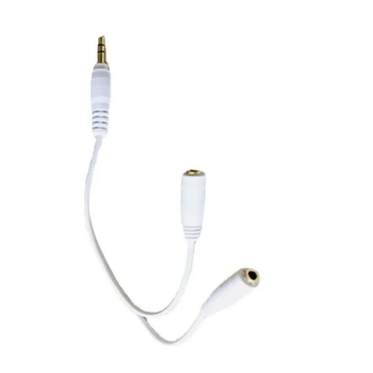 Cable divisor de audio Y macho a 2 hembra 3.5mm 20cm miniatura 7