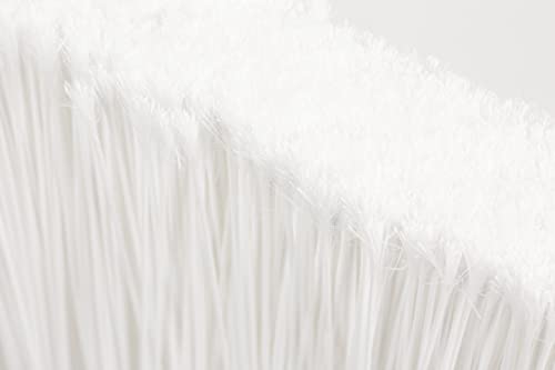 SPARTA 41082EC02 Plastic Color Coded Broom, Flagged Bristles, Long Broom With Angled Head For Large Debris, 56 Inches, White by SPARTA - Image 2