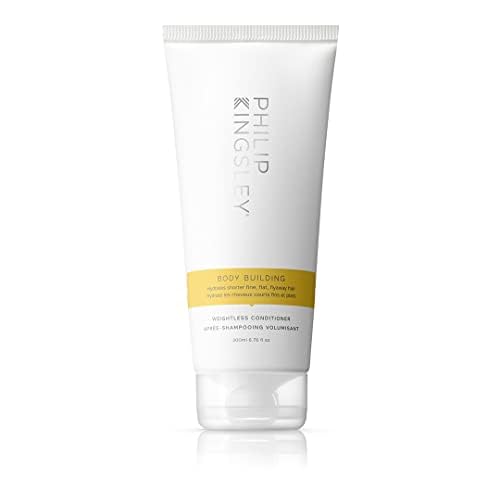 Philip Kingsley | Body Building Weightless Conditioner | Volumising Conditioner for Fine, Limp, Flat, Flyaway Short Hair | Hydrates, Thickens, Lifts and Adds Volume and Shine | 200ml