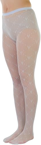 Image of ToBeInStyle Women's Valentine Day Themed Opaque Sheer Pantyhose w /Heart Love