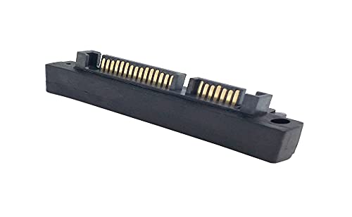 Cable adaptador SATA 22P macho a SATA 22P hembra ángulo 90° miniatura 8