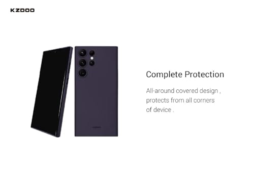 Image of K-Doo Air Skin Ultra Slim Case 0.3mm Thickness Full Covered Super Thin Mobile Back Cover for Samsung Galaxy S25 Ultra 5G (Black)