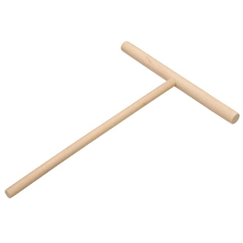 VINTORKY Wooden Crepe Pancake Spreader Tool Beechwood Dough Distributor for Kitchen Baking for Roti Galettes and Flat Tortilla Preparation