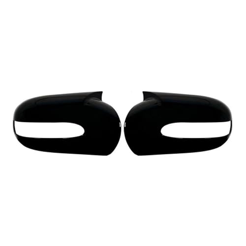 Coque rétroviseur Mercedes W211 finition miroir noir laqué premium