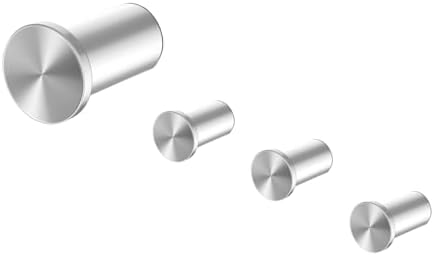 6 Stück Edelstahl Wandhaken Gebürstet - Kleiderhaken Für Bad, Küche, Schlafzimmer