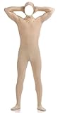 Howriis Men's and Women's Spandex Bodysuit Zentai Open Face Invisibility Suit Customes Fancy Dress Party Bodysuit
