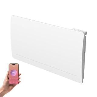 Radiateur électrique à inertie sèche fonte + film chauffant Connecté WIFI 2000W Thermostat Programmable Blanc Cosyup Mova Garantie 3 ans