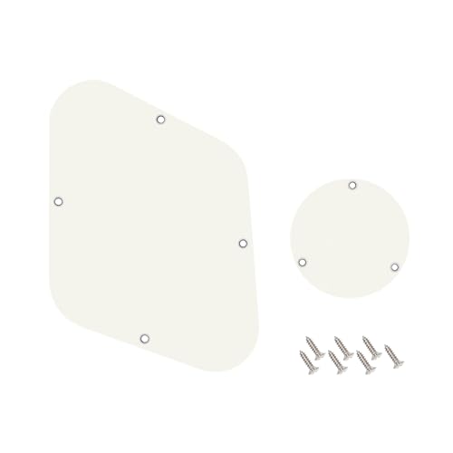 Couvercle de cavité pour Gibson Les Paul Banworks plaque de commutateur blanche
