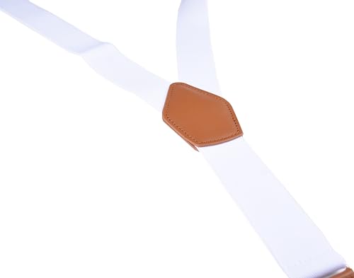 Image of Suspenders for Men Button End Adjustable Y-Back Elastic 47 Inches