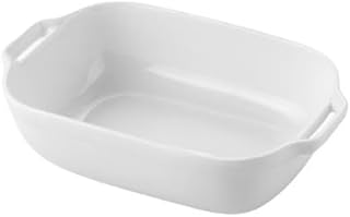 LICONG-2020 Cuenco para Hornear Plato for Hornear de Color sólido de Doble Oreja, Cuenco for Hornear Queso casero, Plato Largo de cerámica for Horno, microondas, lavavajillas Fuente para Hornear(C)