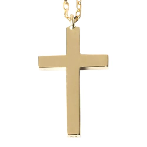 ロッソエブルー ネックレス 40cm k18 18金 ゴールド ミニ クロス 十字架 レディース