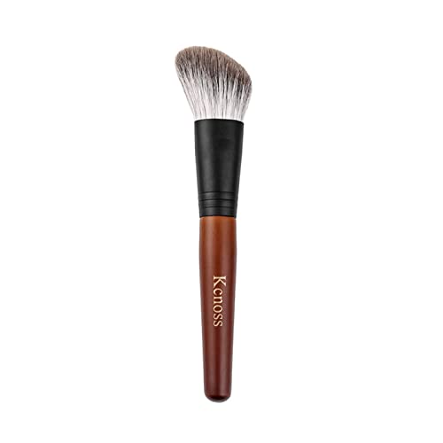 Kcnoss Contour Brush for Makeup Face Powder Brushes–Contour & Define–Perfect for Contour Powder?Blush, Bronzer, Highlighter–Even and Natural Application, Made with Natural Animal Hair Fox Bristles,