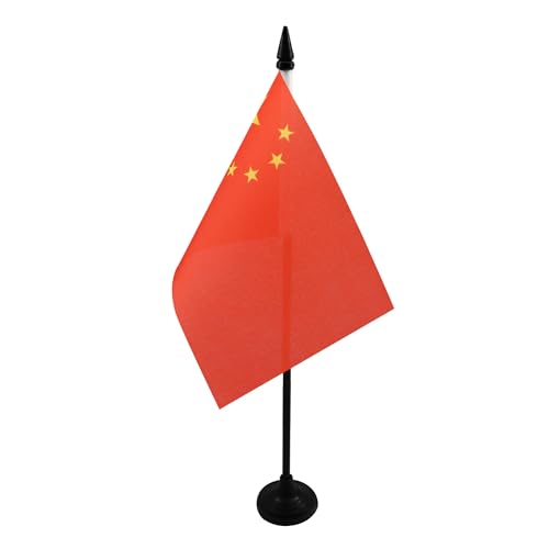 AZ FLAG - Tischflagge China - 15x10 cm - Chinesische Tischfahne 10 x 15 Cm - Flaggen