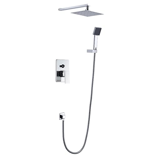 Robinet mural ensemble douche pluie 9 pouces Paye avec corps de soupape et pommeau ergonomique