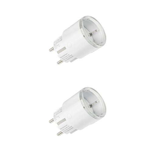 Shelly Plug S Gen3 Weiß - WLAN Smarte Steckdose, Leistungsmessung, 12A, 2500W, Zeitschaltuhr, Matter-Zertifiziert Stecker, Heizung & Kühlung, Alexa & Google, Kein Hub Erforderlich (2 Stück)