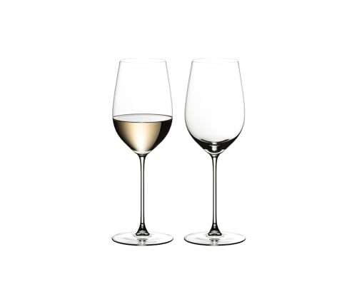 Riedel Veritas Riesling Verres à Vin Blanc en Cristal Fin Soufflé 395 ml Set de 2