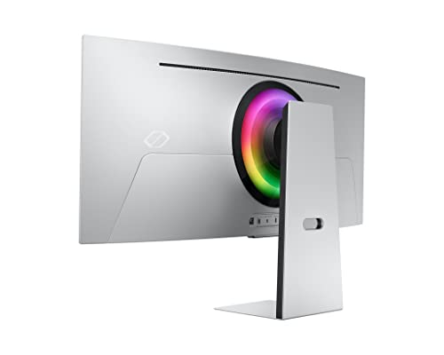 Monitor Gaming Odyssey OLED G8 (S34BG850), Curvo (1800R), 34'', 3440x1440 (WQHD), 21:9, HDR10+, OLED, 175 Hz, 0,1 ms, Freesync Premium, Micro HDMI, USB-C, Mini-DP, WiFi, Bluetooth, Casse, HAS - Monitor - Immagine 4