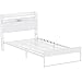 Elephance Twin Bed Frames with Charging Station and Storage Headboard, No Box Spring Needed, Noise Free, Easy Assembly