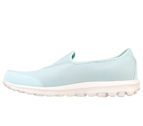 Skechers Women's GO Walk Classic-Ideal Sunset Sneaker, Aqua, 7.5 US