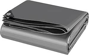 Laneetal Bâche de Protection en Polyéthylène3x4m 280g/m²² PE Bâche Imperméable Ultra Lourde et Résistante Revêtue des Deux côtés avec Oeillets en...