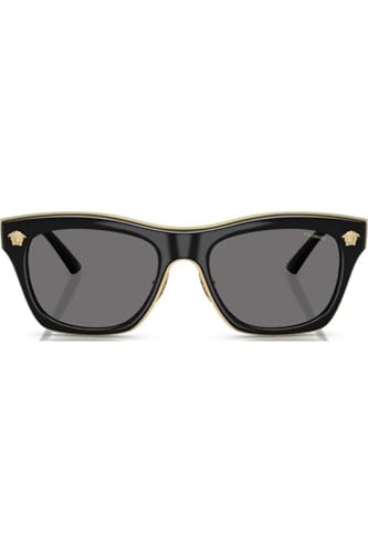 Image of Versace Man Sunglasses Havana Frame, Dark Grey Lenses, 53MM