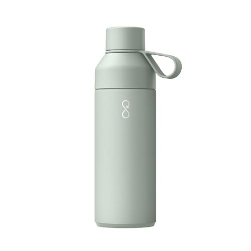 Ocean Bottle Original 500ml | Stainless Steel Water Bottle | Reusable & Sustainable | Keeps Drinks Cold & Hot | Eco Friendly Gift (Shale Green)