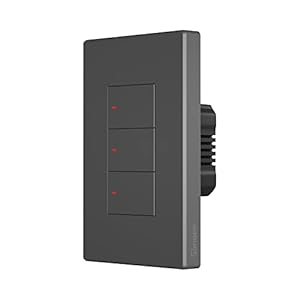 SONOFF Smart Light Switch, 2.4GHz WiFi Light Switch, Alexa Light Switch Compatible with Alexa and Google Home, Smart Life Light Switch Neutral Wire Required, Interruptor Inteligente M5 3 Gang
